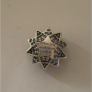 Pandora Disney “When You Wish Upon A Star” & “Christmas Teddy Bear” Charm Silver